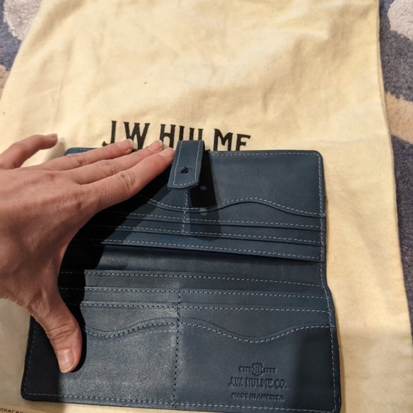 JW Hulme linwood wallet (blue or black)- NWT - Picture 7 of 11